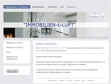 Tablet Screenshot of immobilien-ll.com